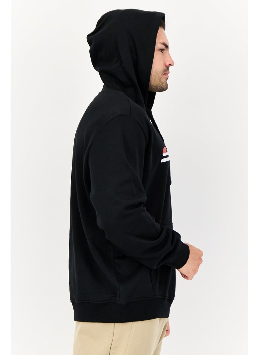 SKECHERS Men Sportswear Fit Long Sleeve Outdoor Hoodie, Black  - Image 3