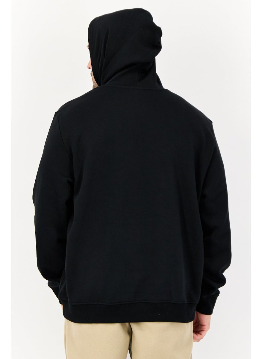 SKECHERS Men Sportswear Fit Long Sleeve Outdoor Hoodie, Black  - Image 2