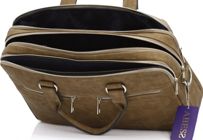 Abess Briefcase , 3 Compartment Briefcase , Laptop Compartment