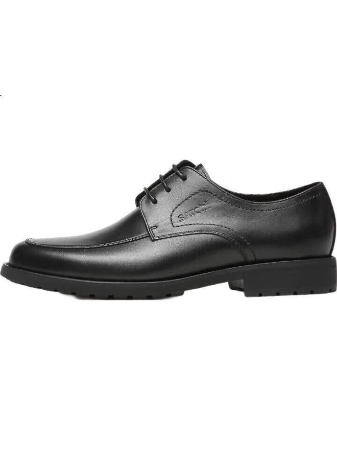 Satchi Men'S Shoes, Men'S Leather Shoes, Formal Leather Shoes, Business Leather Shoes, Men'S Derby Shoes, 40782038Z, Black, Size 41 - Image 1