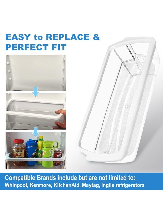 SENMEDO 2 Packs W10321304 Refrigerator Door Shelf Bin, Compatible with with Whirlpool Refrigerator Replaces WPW10321304 PS11752778 AP6019471 2179574 2179575 - Image 4