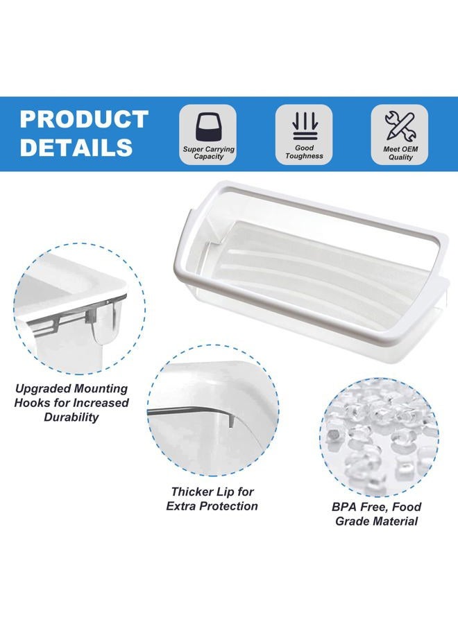 SENMEDO 2 Packs W10321304 Refrigerator Door Shelf Bin, Compatible with with Whirlpool Refrigerator Replaces WPW10321304 PS11752778 AP6019471 2179574 2179575 - Image 3