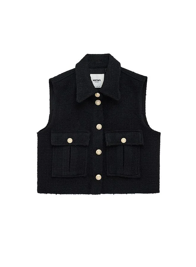 Koton  Tweed Vest for Women | Best Price UAE