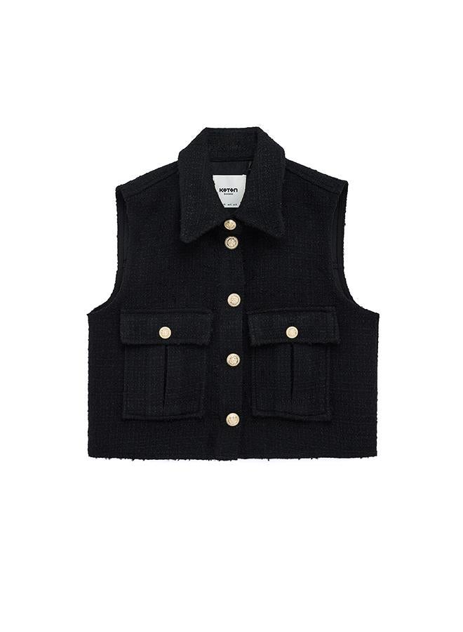 KOTON Tweed Vest - Image 3