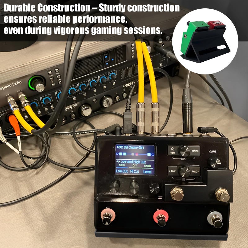 Bantlou Extended Mini Guitar Pedal Board | Tilting Desktop Effects Pedal Board with Non-Slip Feet | 30Â° and 60Â° Tilt Angle Design | Suitable for Recording Studios, Desktops, and Practice Scenarios - Image 5