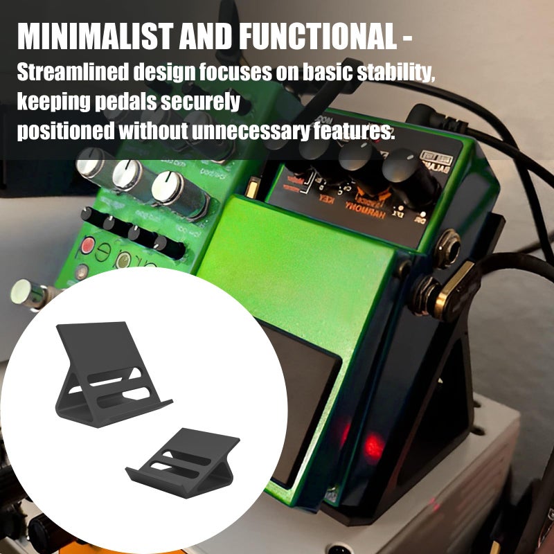 Bantlou Extended Mini Guitar Pedal Board | Tilting Desktop Effects Pedal Board with Non-Slip Feet | 30Â° and 60Â° Tilt Angle Design | Suitable for Recording Studios, Desktops, and Practice Scenarios - Image 4