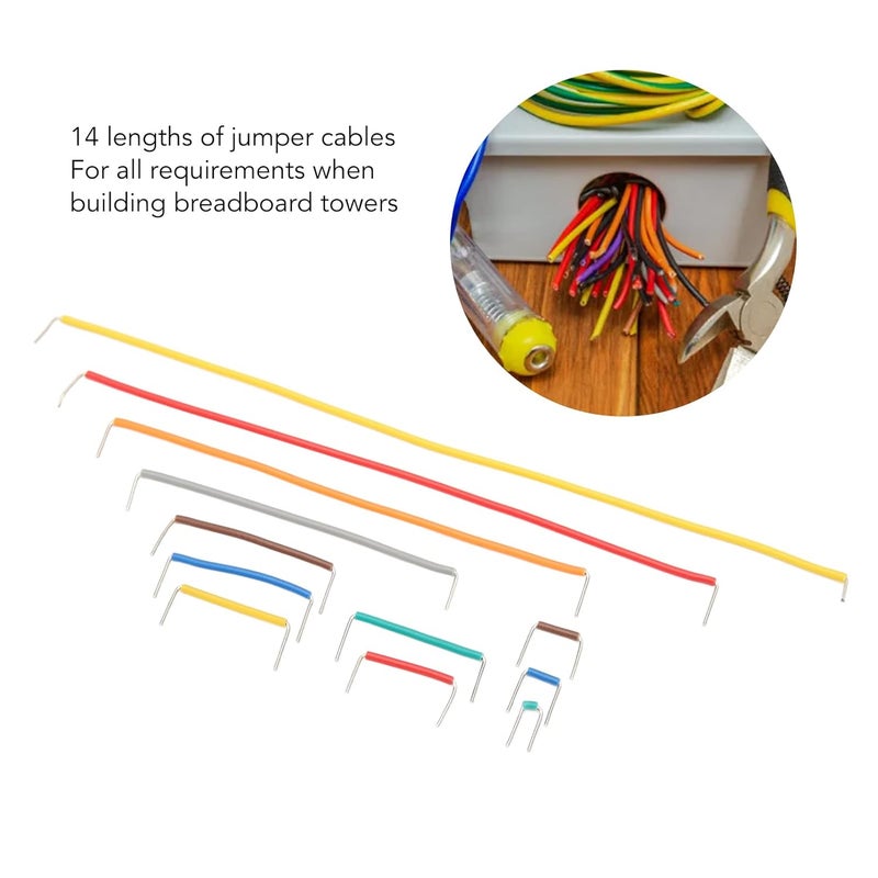 840PCS Breadboard Jumper Wire Flexible Breadboard Connecting Line Cable with Storage Box Copper Wire for Breadboard Circuits - Image 3