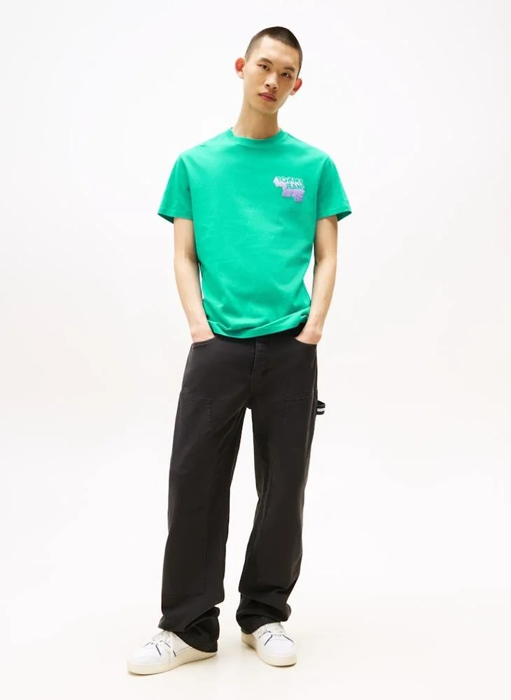 TOMMY JEANS  Regular Fit Short Sleeve T-Shirt for Men | Best Price UAE