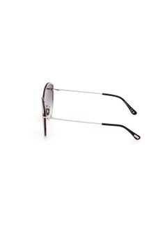 TOM FORD Women's Cat Eye Shape Metal Sunglasses FT110616C63 Lens Size: 63 Millimeter - Shiny Palladium  - Image 4
