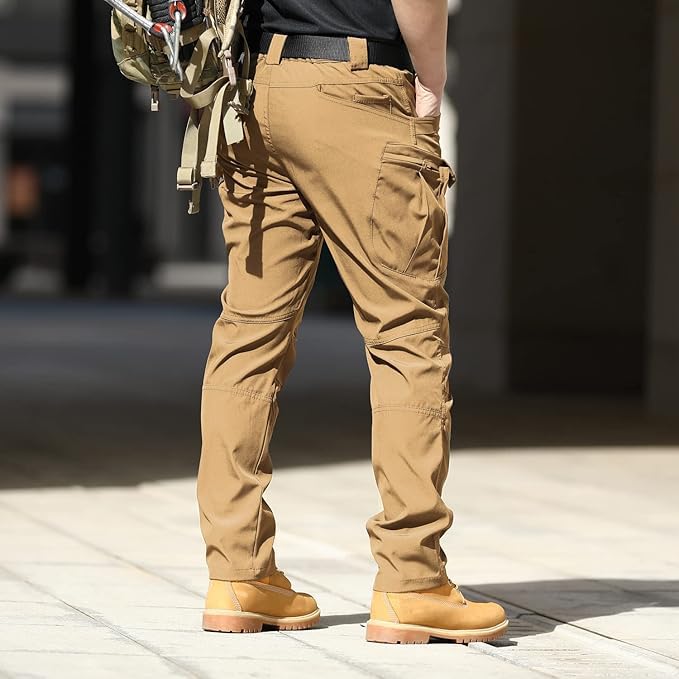 AUTIWITUA Men's Tactical Pants Water Resistant Flex Ripstop Cargo Pants Lightweight Hiking Pants with Multi Pockets(No Belt) - Image 3