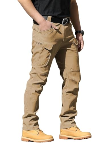 AUTIWITUA Men's Tactical Pants Water Resistant Flex Ripstop Cargo Pants Lightweight Hiking Pants with Multi Pockets(No Belt) - Image 1
