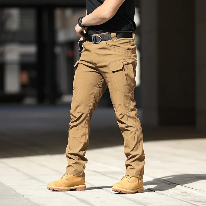 AUTIWITUA Men's Tactical Pants Water Resistant Flex Ripstop Cargo Pants Lightweight Hiking Pants with Multi Pockets(No Belt) - Image 4