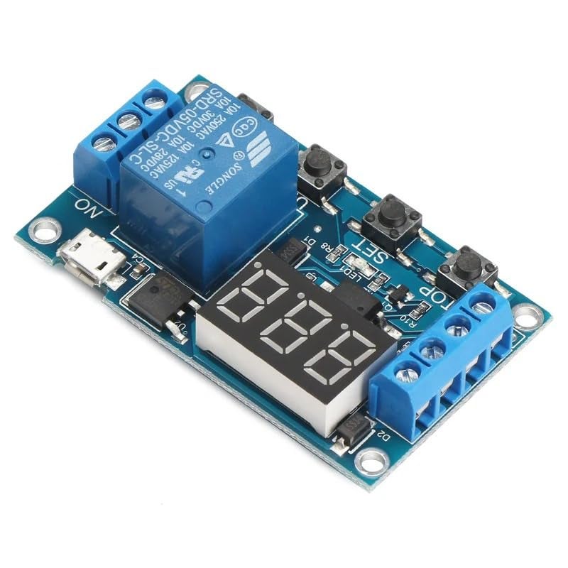 Timer Relay Module with LED Display 6V to 12V DC Digital adjustable Single Channel Programmable Trigger Delay Cycle Timing Switch  - Image 5