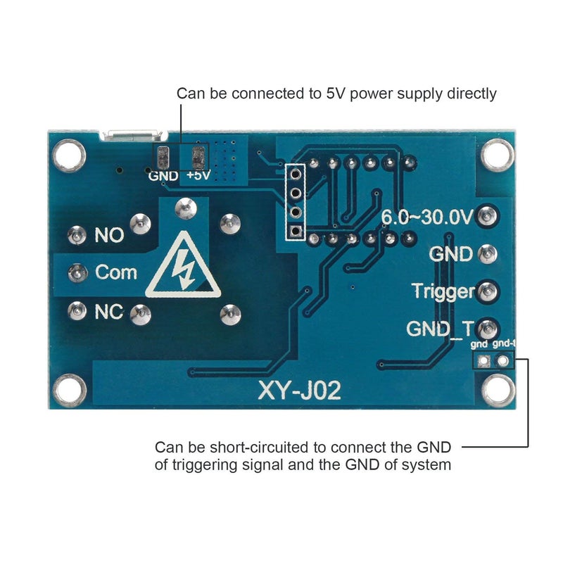 Timer Relay Module with LED Display 6V to 12V DC Digital adjustable Single Channel Programmable Trigger Delay Cycle Timing Switch  - Image 4