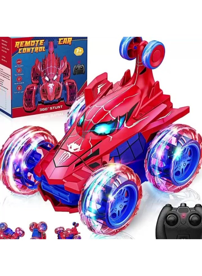 HALAMODO Cool Stunt Spider RC Car | 360° Flips & Rotations | Dynamic Colorful LED Lights | Shockproof & Durable Design | USB Rechargeable Battery | 2.4GHz Anti-Interference Remote Control | High-Speed Performance | Perfect Gift For Boys & Girls Ages 3-8 | Indoor & Outdoor Play - Image 5
