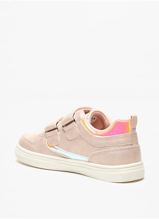 ميسي الصغيرة Girls Little Missy Panelled Sneakers with Hook and Loop Closure