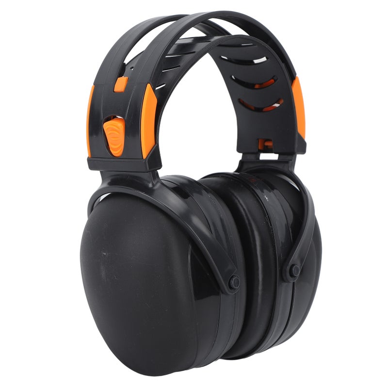 Noise Reduction Earmuffs Foldable Lightweight Hearing Protection Safety Over Head Ear Muff for Garden Shooting Mowing Black - Image 3