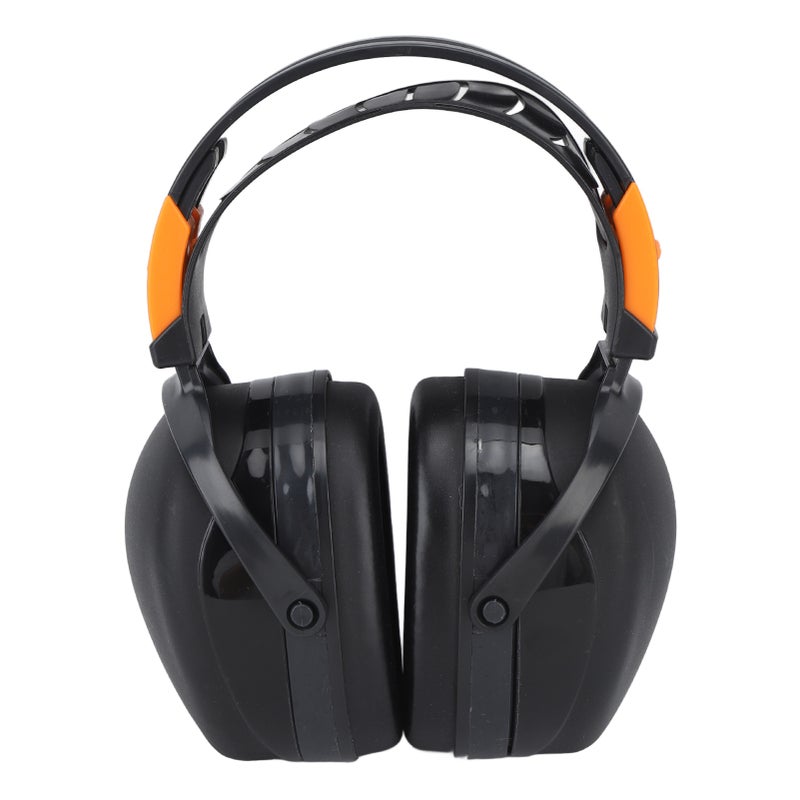 Noise Reduction Earmuffs Foldable Lightweight Hearing Protection Safety Over Head Ear Muff for Garden Shooting Mowing Black - Image 1