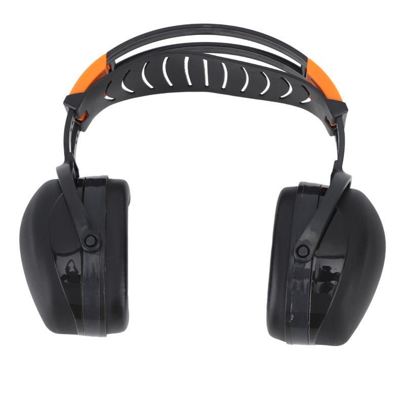 Noise Reduction Earmuffs Foldable Lightweight Hearing Protection Safety Over Head Ear Muff for Garden Shooting Mowing Black - Image 4