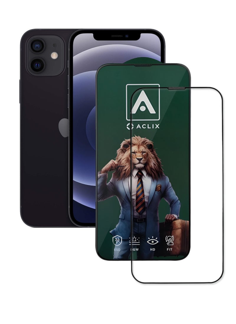 ACLIX Antistatic ESD Dustproof Premium Quality High Definition Tempered Glass Screen Protector Designed For  iPhone 12 - Image 1
