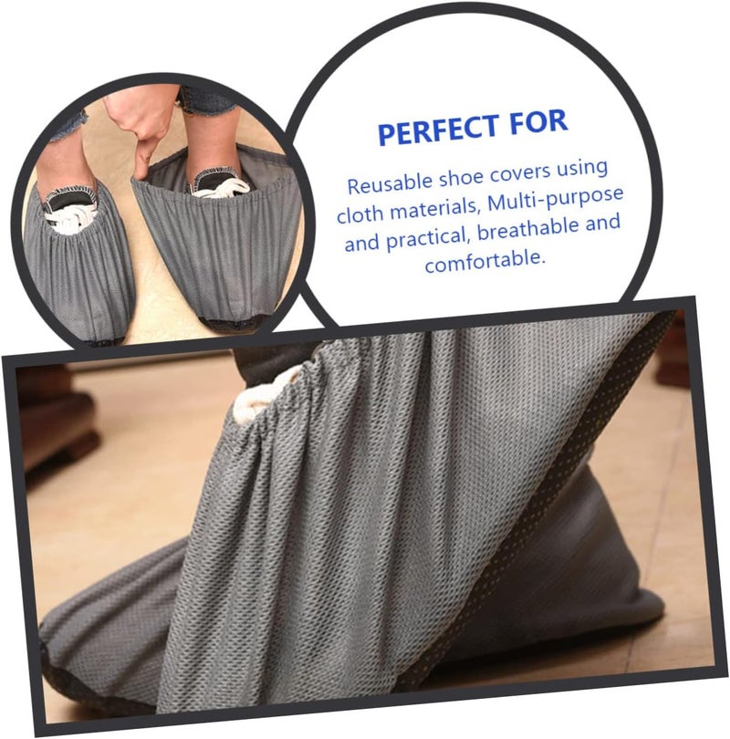 3pairs Indoor Shoe Breathable Mesh Protector for Home Use Portable Cloth for Boy Girl for Keeping Floors Clean Office and Machine Rooms - Image 5