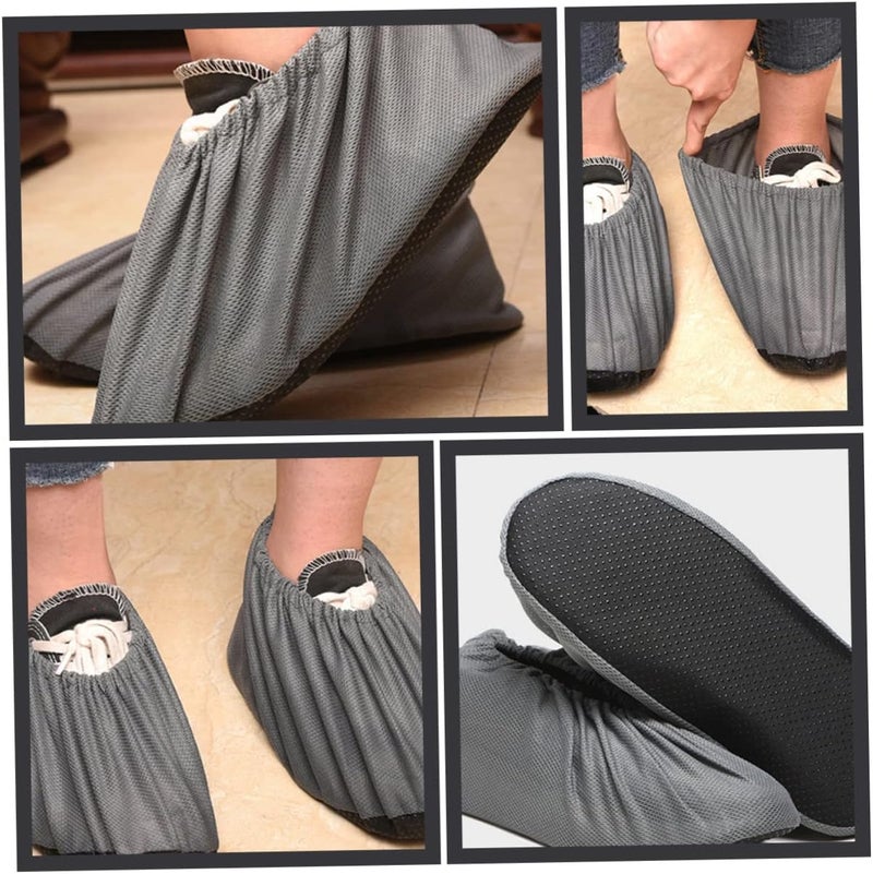 3pairs Indoor Shoe Breathable Mesh Protector for Home Use Portable Cloth for Boy Girl for Keeping Floors Clean Office and Machine Rooms - Image 4