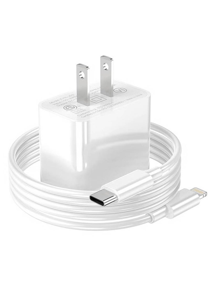 Generic - iPhone Charger Apple USB C Fast Wall with 6ft USB C to Cable for iPhone13/ 12/12pro/12 pro max/11 pro Max/Air pods pro/iPad air 3/min4/5 - Image 1