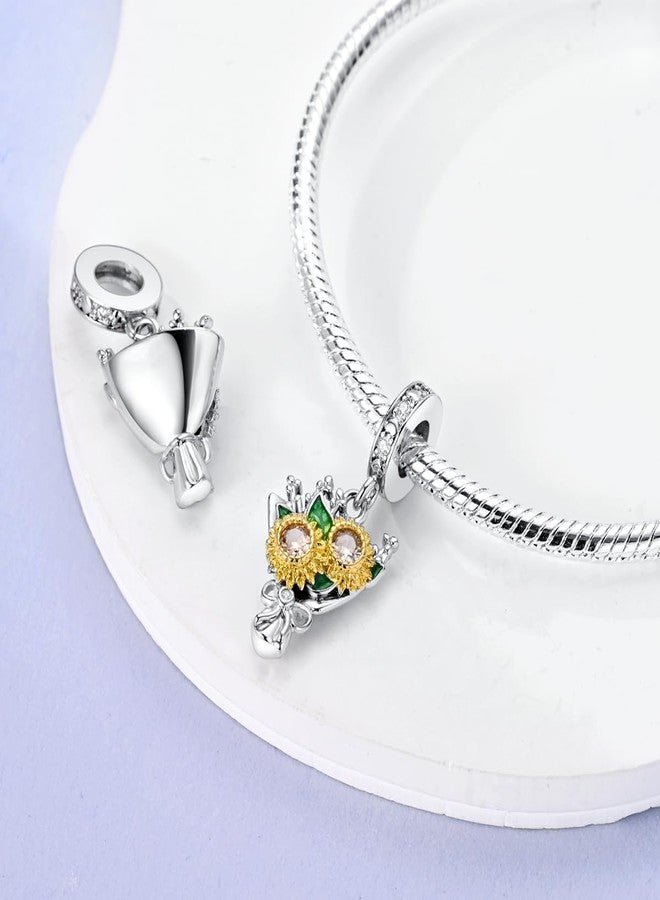 MULA 925 Sterling Silver Charms for Bracelets and Necklaces Airplane Passport Dangle Pendants Beads Butterfly Dragonfly Charms Jewelry Charm for Women - Image 3