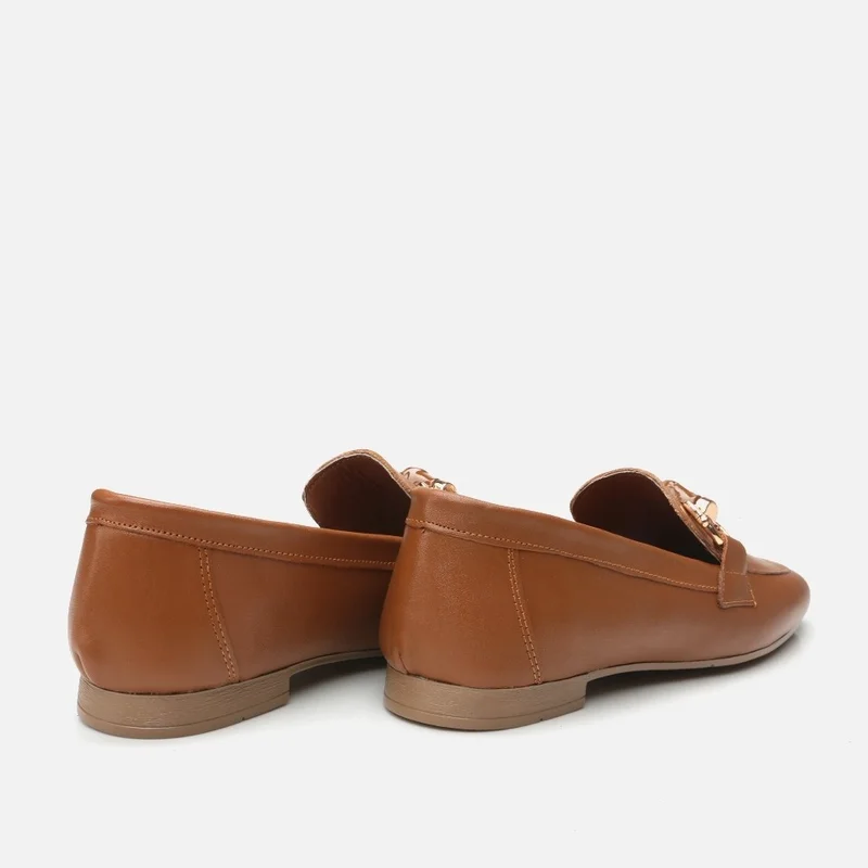Hotiç 01AYH293550A370 GENUINE Leather Tan Women's Loafer