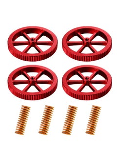 Y&D Hand Twist Drill Aluminum Leveling Nut and Hot Bed Die Springs Printer Accessories Compression Compatible with 3/3 Pro Ender 5/5 Plus/Pro CR 20 3D (8 Pieces)  - Image 1