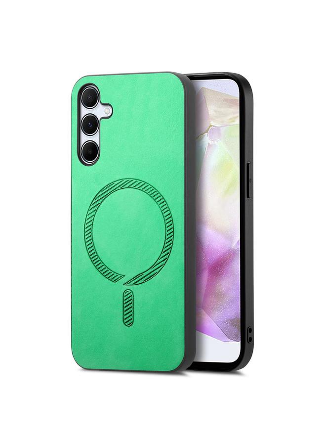 اس-توب جراب لهاتف Samsung Galaxy A35 5G بلون سادة ريترو ماجسيف غطاء خلفي من البولي يوريثان - Image 1