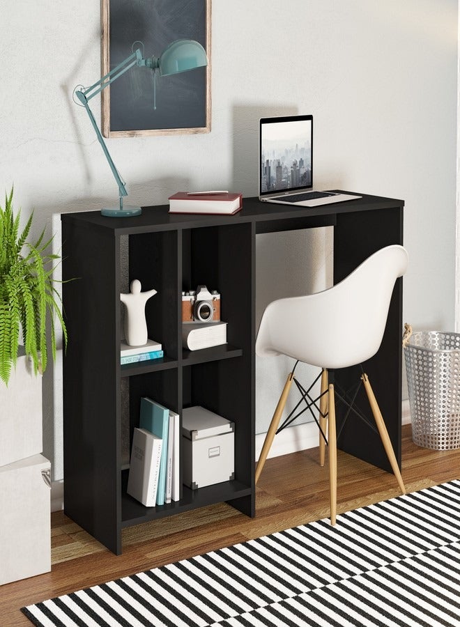 Pilati Computer Desk Office/Home. 112.5 x 38 x 12 cm. Black Color - Image 1