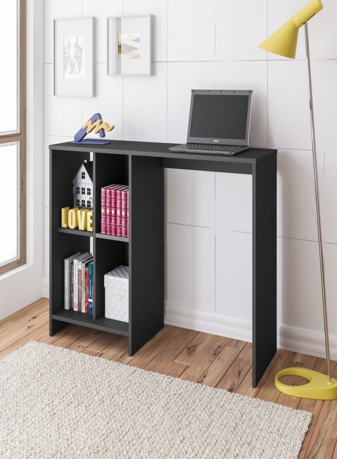 Pilati Computer Desk Office/Home. 112.5 x 38 x 12 cm. Black Color - Image 2