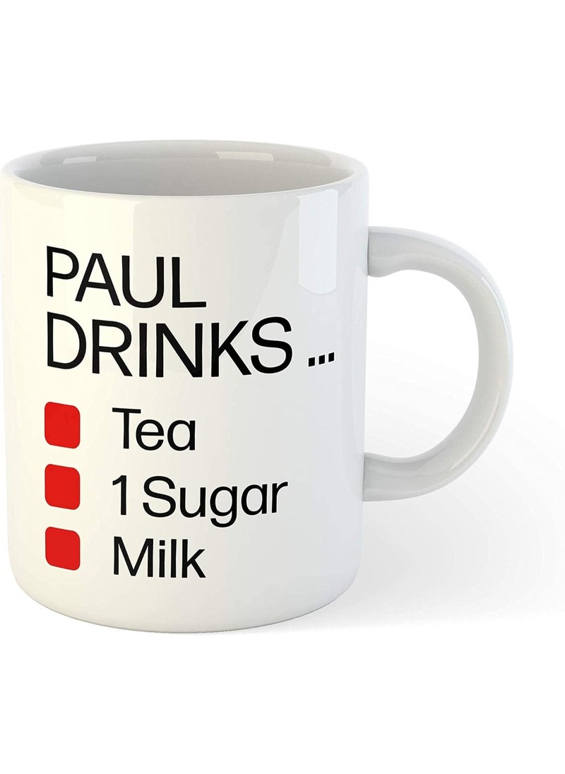 Decorior - High Quality Printed Porcelain Mug – Distinctive Design for Gifts and Occasions – Suitable for Hot and Cold Drinks – Microwave and Machine Safe – 330 ml - Image 1
