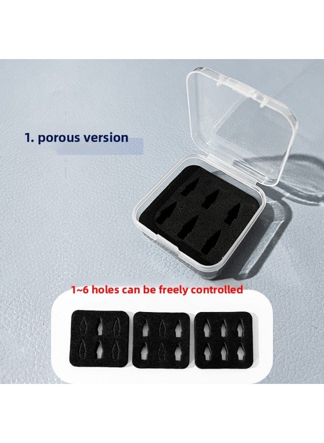Apple Huawei Replacement Pen Tip Packing Box Applicable Capacitive Pen Tip Packing Box Transparent Plastic Box EVA Liner-Color:Porous  - Image 1