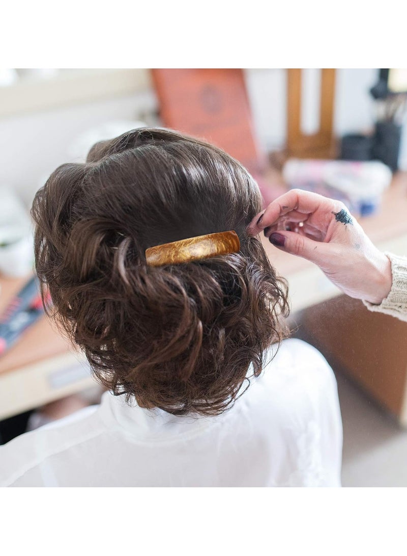 Goolsky 6 Pieces Barrettes for Women Hair Clips Hair Accessories Large French Hair Pin Retro Hair Clasp, 6 Colors (Classic Pattern) - Image 3