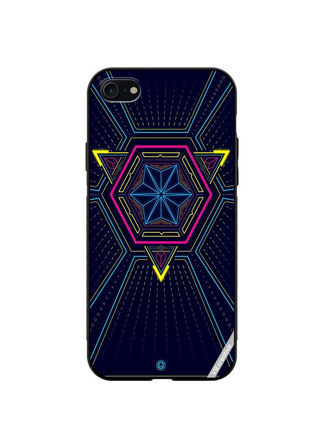 VR CREATIVE Protective Case Cover For Apple iPhone SE (2022) Abstract Design Multicolour - Image 1