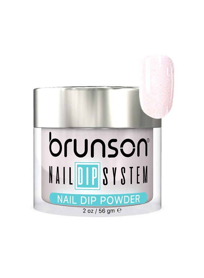 brunson Nail Dip Powder Dip And Buff System Color 56gm, French Nail Art Starter Manicure Salon DIY At Home Odor Free And Long Lasting No Needed Nail Lamp Curing BDK006