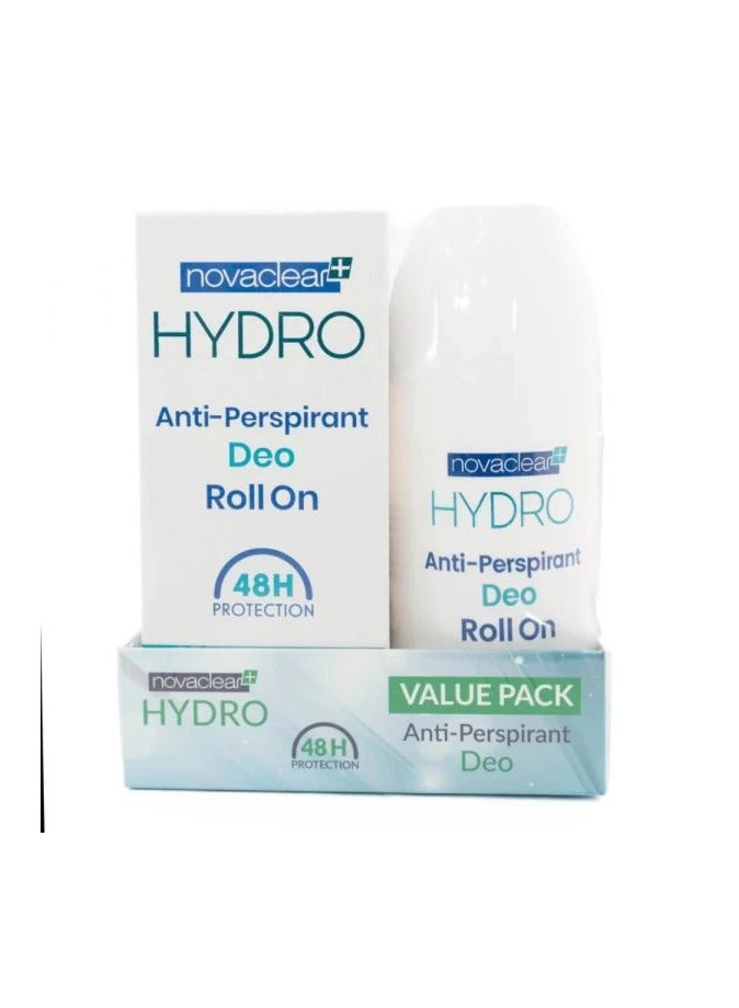Novaclear Hydro Antiperspirant Deo Roll On 50 Ml ( 1+ 1 Free)