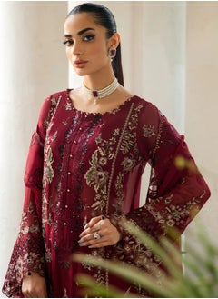 Sky cashmere Dastak Chiffon Stitched Dress  - Image 2
