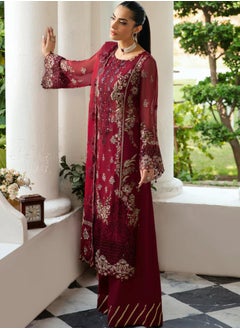 Sky cashmere Dastak Chiffon Stitched Dress  - Image 3