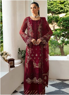 Sky cashmere Dastak Chiffon Stitched Dress  - Image 5