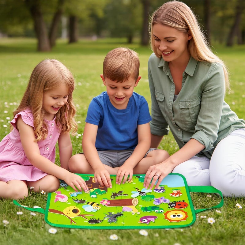 Preschool Learning Toys for Infants Toddlers Animals of the World Busy Board - Image 4