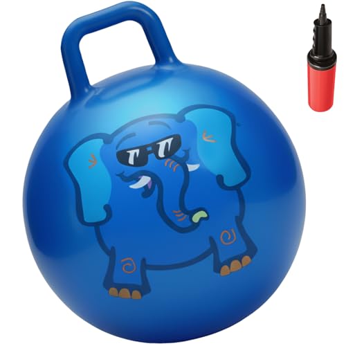 WALIKI Hopper Ball Toy for Boys and Girls Ages 3-6 | Hippity Hop Jumping Ball | Cool Birthday Gift | Blue | 18" - Image 1