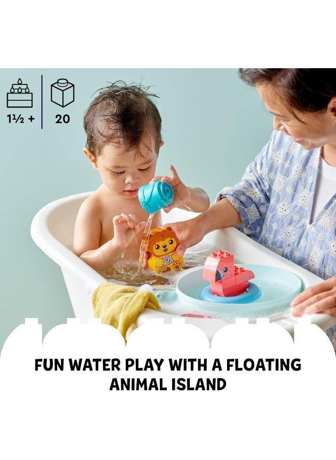 LEGO DUPLO Bath Time Fun: Floating Animal Island 10966 Bath Toy for Babies and Toddlers