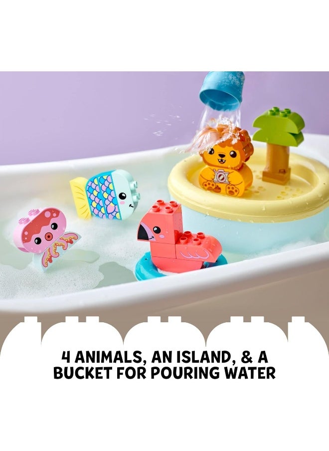 LEGO DUPLO Bath Time Fun: Floating Animal Island 10966 Bath Toy for Babies and Toddlers