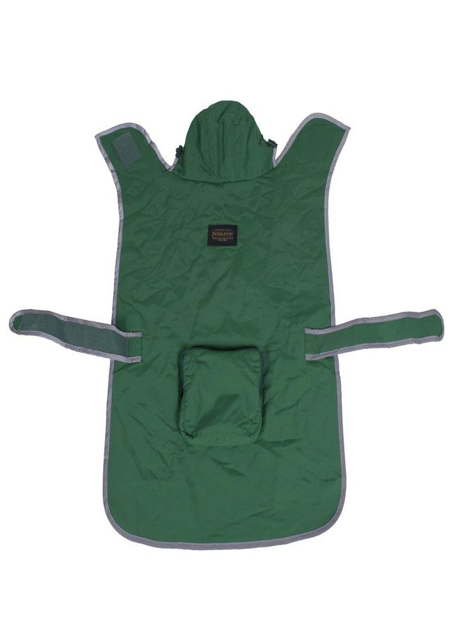 Pendleton National Park Dog Raincoat (Small (Girth: 17"-22.5"), Green w/Glacier Lining) - Image 1
