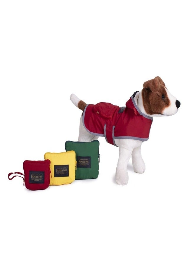 Pendleton National Park Dog Raincoat (Small (Girth: 17"-22.5"), Green w/Glacier Lining) - Image 3