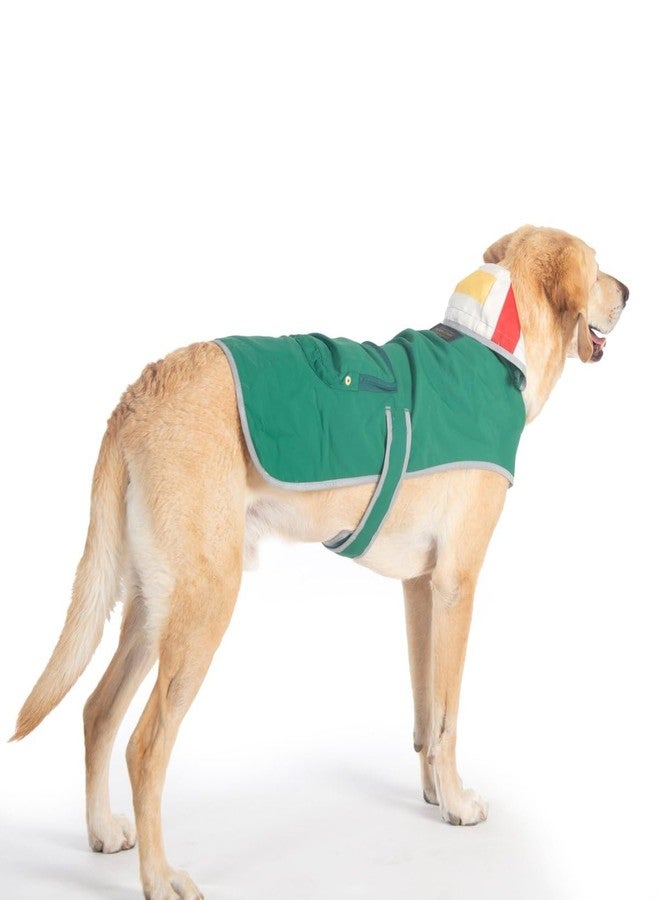 Pendleton National Park Dog Raincoat (Small (Girth: 17"-22.5"), Green w/Glacier Lining) - Image 5