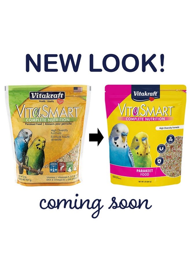 Vitakraft Vita Smart Gourmet Parakeet Food  VitaminFortified  Daily Pet Bird Food 2 Pound (Pack Of 1) - Image 3